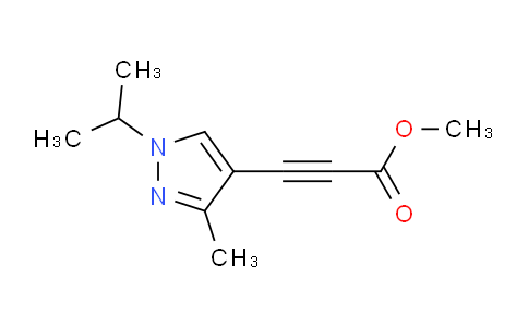 CAS No. 1354706-45-8, Methyl 3-(1-isopropyl-3-methyl-1H-pyrazol-4-yl)propiolate