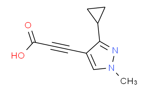 CAS No. 1354706-50-5, 3-(3-Cyclopropyl-1-methyl-1H-pyrazol-4-yl)propiolic acid