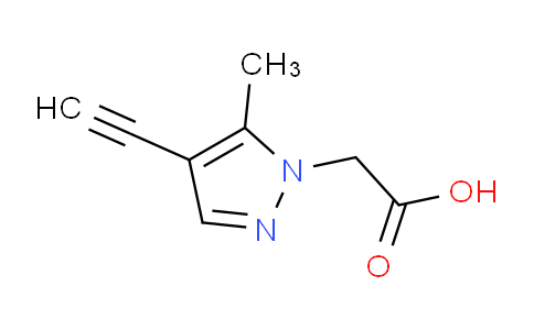 CAS No. 1354706-52-7, 2-(4-Ethynyl-5-methyl-1H-pyrazol-1-yl)acetic acid