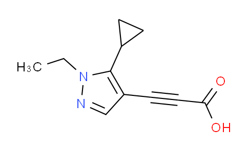 CAS No. 1354706-55-0, 3-(5-Cyclopropyl-1-ethyl-1H-pyrazol-4-yl)propiolic acid
