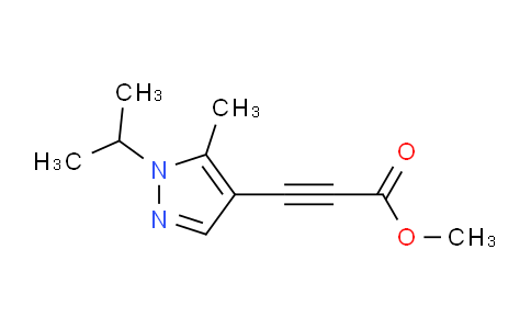CAS No. 1354706-63-0, Methyl 3-(1-isopropyl-5-methyl-1H-pyrazol-4-yl)propiolate