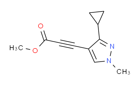 CAS No. 1354706-96-9, Methyl 3-(3-cyclopropyl-1-methyl-1H-pyrazol-4-yl)propiolate