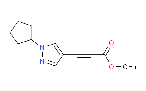 CAS No. 1354706-97-0, Methyl 3-(1-cyclopentyl-1H-pyrazol-4-yl)propiolate