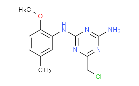 CAS No. 1379811-75-2, 6-(Chloromethyl)-N2-(2-methoxy-5-methylphenyl)-1,3,5-triazine-2,4-diamine