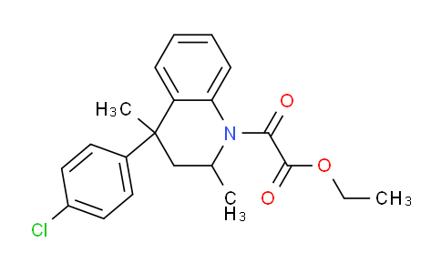 CAS No. 1374509-57-5, Ethyl 2-(4-(4-chlorophenyl)-2,4-dimethyl-3,4-dihydroquinolin-1(2H)-yl)-2-oxoacetate
