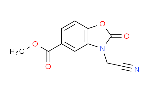 CAS No. 1211502-70-3, Methyl 3-(cyanomethyl)-2-oxo-2,3-dihydrobenzo[d]oxazole-5-carboxylate