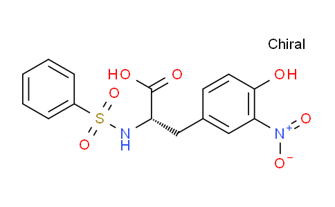 CAS No. 1212087-13-2, (S)-3-(4-HYDROXY-3-NITROPHENYL)-2-(PHENYLSULFONAMIDO)PROPANOIC ACID