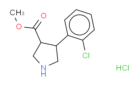 CAS No. 1212327-46-2, TRANS (+/-) 4-(2-CHLOROPHENYL)PYRROLIDINE-3-METHYLCARBOXYLATE HCL