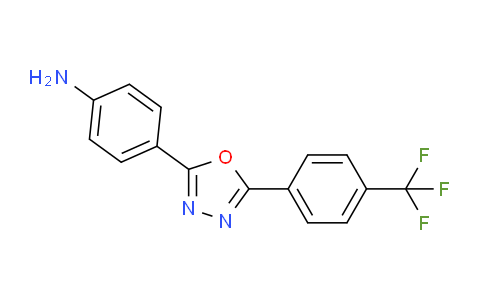 CAS No. 143703-86-0, 4-(5-(4-(Trifluoromethyl)phenyl)-1,3,4-oxadiazol-2-yl)aniline