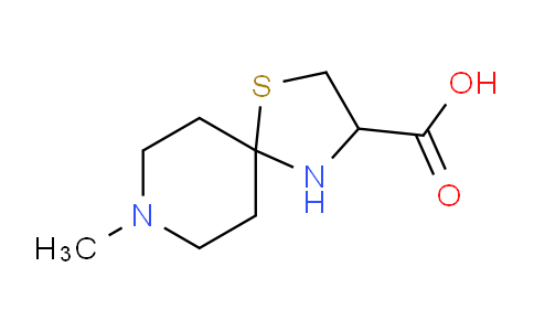 CAS No. 1437311-95-9, 8-Methyl-1-thia-4,8-diazaspiro[4.5]decane-3-carboxylic acid