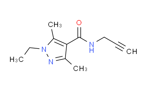 CAS No. 1437384-96-7, 1-Ethyl-3,5-dimethyl-N-(prop-2-yn-1-yl)-1H-pyrazole-4-carboxamide