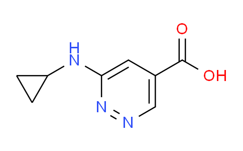 CAS No. 1437433-54-9, 6-(Cyclopropylamino)pyridazine-4-carboxylic acid