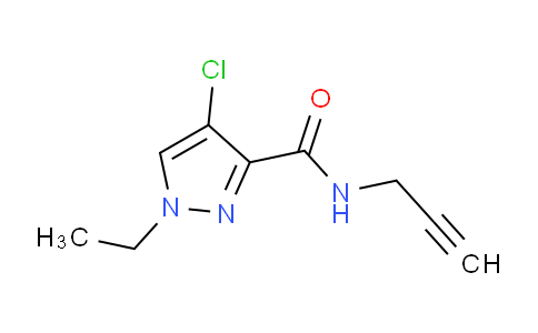 CAS No. 1437480-70-0, 4-Chloro-1-ethyl-N-(prop-2-yn-1-yl)-1H-pyrazole-3-carboxamide