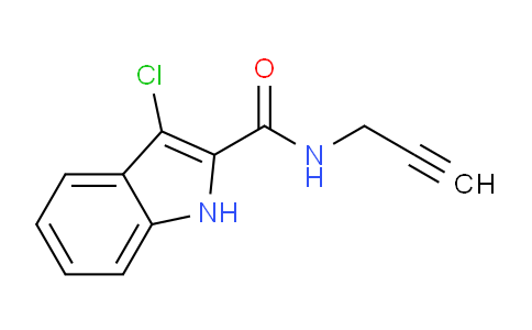 CAS No. 1437486-19-5, 3-Chloro-N-(prop-2-yn-1-yl)-1H-indole-2-carboxamide