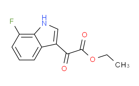 CAS No. 1438258-61-7, Ethyl 2-(7-Fluoro-3-indolyl)-2-oxoacetate