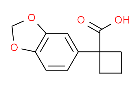 CAS No. 202737-28-8, 1-(1,3-Benzodioxol-5-yl)cyclobutanecarboxylic Acid