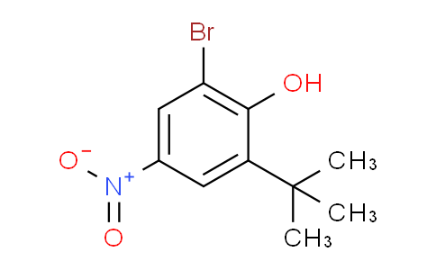 CAS No. 20294-59-1, 2-Bromo-6-(tert-butyl)-4-nitrophenol