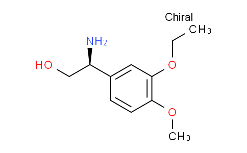 CAS No. 1213876-98-2, (S)-2-Amino-2-(3-ethoxy-4-methoxyphenyl)ethanol