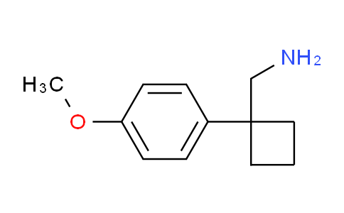 CAS No. 927993-41-7, 1-(4-Methoxyphenyl)cyclobutanemethanamine