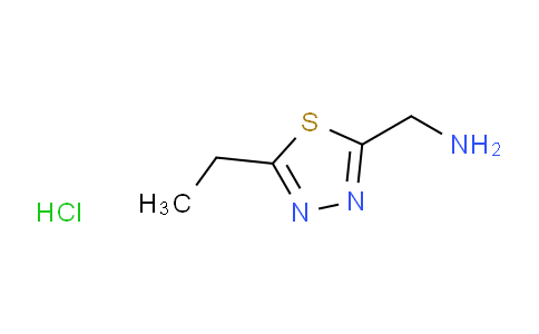 CAS No. 1211431-82-1, (5-Ethyl-1,3,4-thiadiazol-2-yl)methanamine hydrochloride