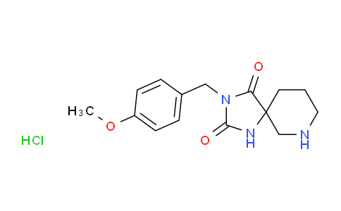 CAS No. 1517549-00-6, 3-(4-Methoxybenzyl)-1,3,7-triazaspiro[4.5]decane-2,4-dione hydrochloride