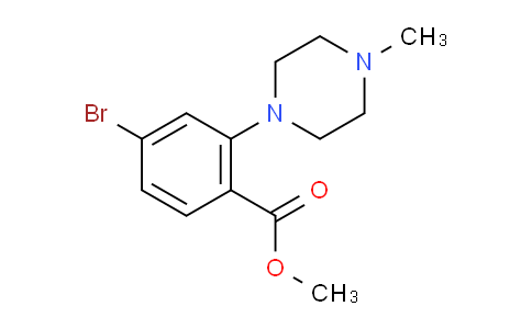 CAS No. 1434128-45-6, Methyl 4-Bromo-2-(4-methyl-1-piperazinyl)benzoate