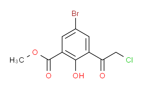 CAS No. 1434128-48-9, Methyl 5-Bromo-3-(2-chloroacetyl)-2-hydroxybenzoate