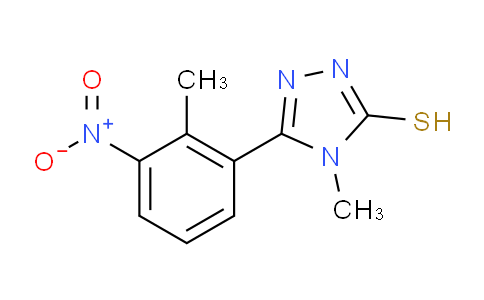 CAS No. 924841-96-3, 4-Methyl-5-(2-methyl-3-nitrophenyl)-4H-1,2,4-triazole-3-thiol