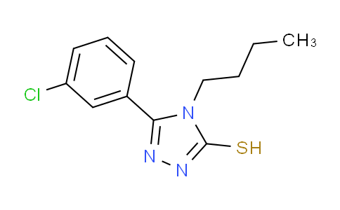 CAS No. 92696-66-7, 4-Butyl-5-(3-chlorophenyl)-4H-1,2,4-triazole-3-thiol