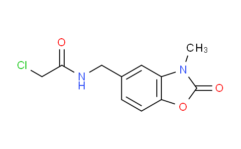 CAS No. 956088-47-4, 2-Chloro-N-((3-methyl-2-oxo-2,3-dihydrobenzo[d]oxazol-5-yl)methyl)acetamide