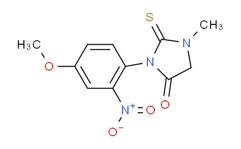 CAS No. 956587-22-7, 3-(4-Methoxy-2-nitrophenyl)-1-methyl-2-thioxoimidazolidin-4-one