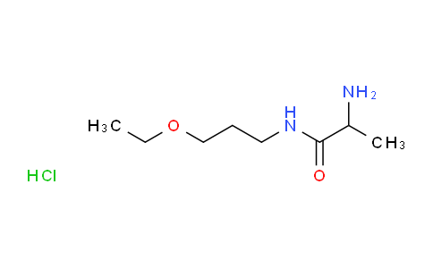CAS No. 1246172-61-1, 2-Amino-N-(3-ethoxypropyl)propanamide hydrochloride