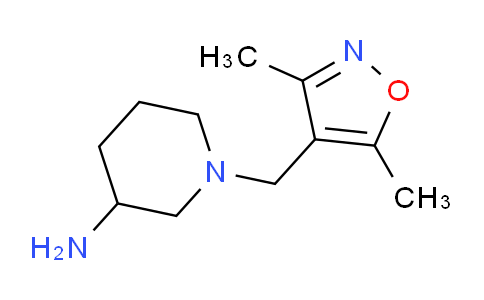 CAS No. 1247449-67-7, 1-((3,5-Dimethylisoxazol-4-yl)methyl)piperidin-3-amine