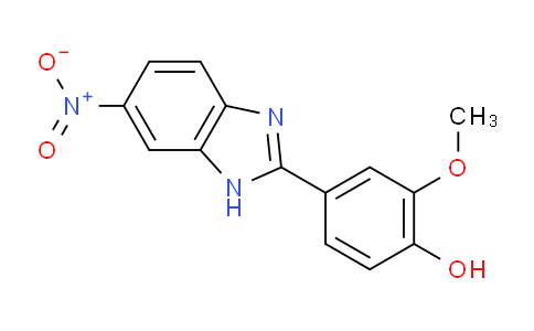 CAS No. 108883-90-5, 2-METHOXY-4-(6-NITRO-1H-BENZO[D]IMIDAZOL-2-YL)PHENOL