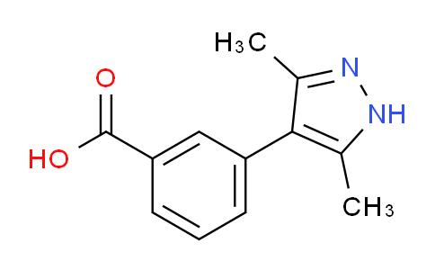 CAS No. 1229025-67-5, 3-(3,5-Dimethyl-4-pyrazolyl)benzoic Acid