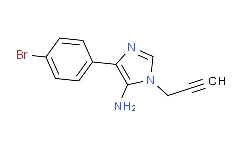 CAS No. 1247489-90-2, 4-(4-Bromophenyl)-1-(prop-2-yn-1-yl)-1H-imidazol-5-amine