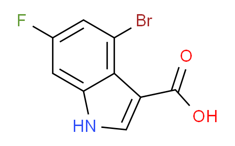 CAS No. 1352394-36-5, 4-Bromo-6-fluoroindole-3-carboxylic Acid