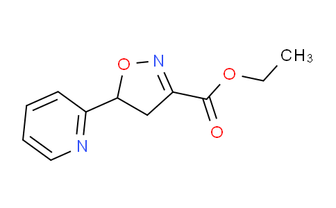 CAS No. 100189-59-1, Ethyl 5-(pyridin-2-yl)-4,5-dihydroisoxazole-3-carboxylate