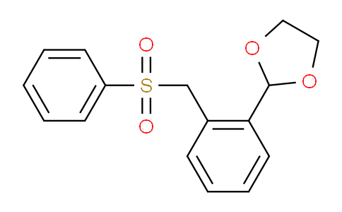 CAS No. 226089-80-1, 2-(2-((Phenylsulfonyl)methyl)phenyl)-1,3-dioxolane