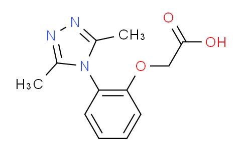 CAS No. 1019111-23-9, 2-(2-(3,5-Dimethyl-4H-1,2,4-triazol-4-yl)phenoxy)acetic acid