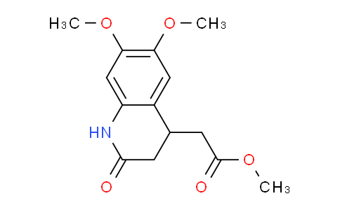 CAS No. 1020242-41-4, Methyl 2-(6,7-dimethoxy-2-oxo-1,2,3,4-tetrahydroquinolin-4-yl)acetate