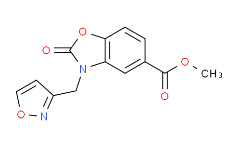 CAS No. 1020243-01-9, Methyl 3-(isoxazol-3-ylmethyl)-2-oxo-2,3-dihydrobenzo[d]oxazole-5-carboxylate
