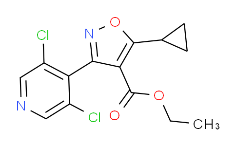 CAS No. 1020569-94-1, Ethyl 5-Cyclopropyl-3-(3,5-dichloro-4-pyridyl)isoxazole-4-carboxylate