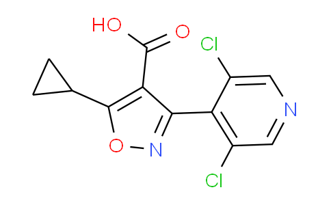 CAS No. 1020569-99-6, 5-Cyclopropyl-3-(3,5-dichloro-4-pyridyl)isoxazole-4-carboxylic Acid