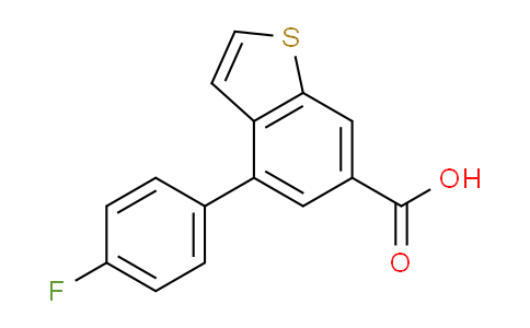 CAS No. 1203142-51-1, 4-(4-Fluorophenyl)benzo[b]thiophene-6-carboxylic acid