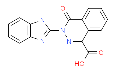 CAS No. 1203350-89-3, 3-(1H-Benzo[d]imidazol-2-yl)-4-oxo-3,4-dihydrophthalazine-1-carboxylic acid