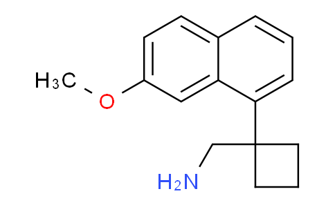 CAS No. 1204103-17-2, 1-(7-Methoxy-1-naphthyl)cyclobutanemethanamine