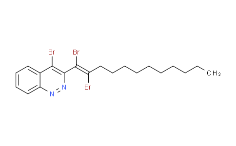 CAS No. 1204213-40-0, (E)-4-Bromo-3-(1,2-dibromododec-1-en-1-yl)cinnoline