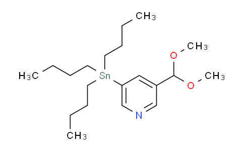 CAS No. 1204580-69-7, 3-(Dimethoxymethyl)-5-(tributylstannyl)pyridine