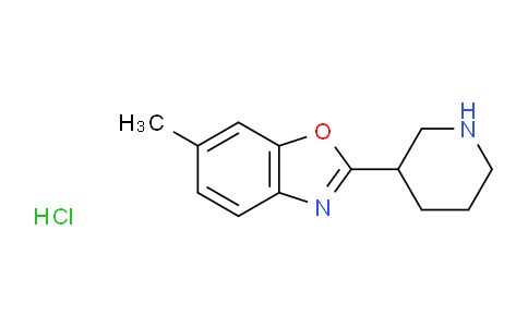 CAS No. 1119449-44-3, 6-Methyl-2-(piperidin-3-yl)benzo[d]oxazole hydrochloride